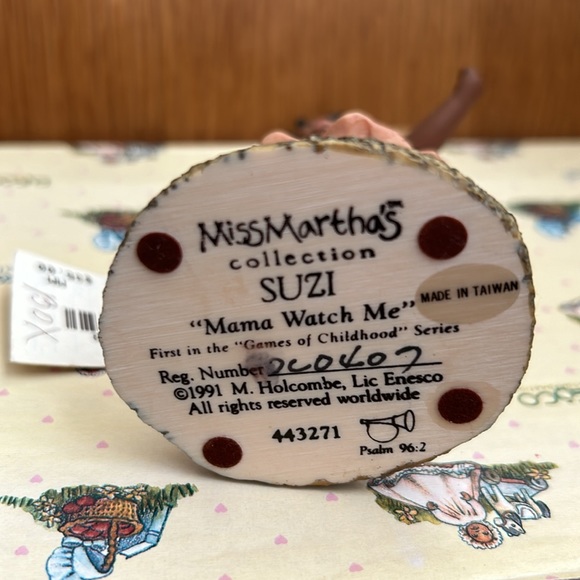 NWT ENESCO 1991 Miss Martha’s Collection Suzi “Mama Watch Me” 443271 - Picture 7 of 10